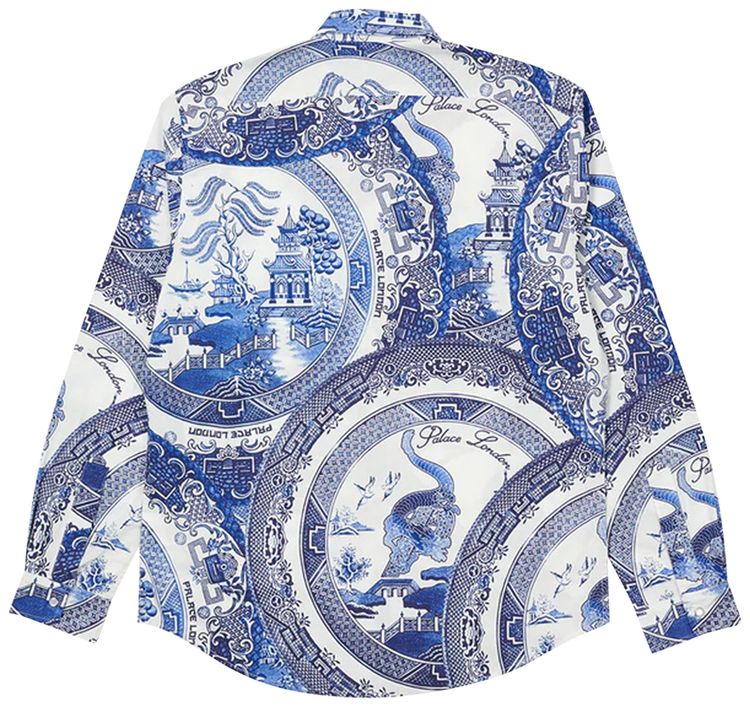 Palace China Plate Shirt Navy