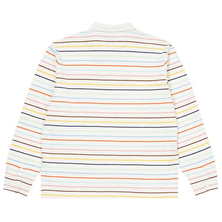 Palace Terry Stripe Long Sleeve White