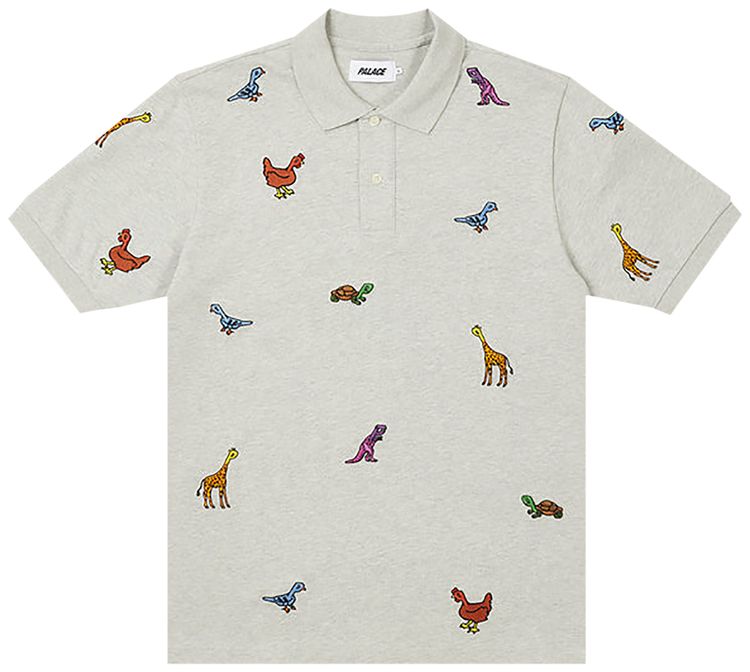 Palace Animals Polo Grey