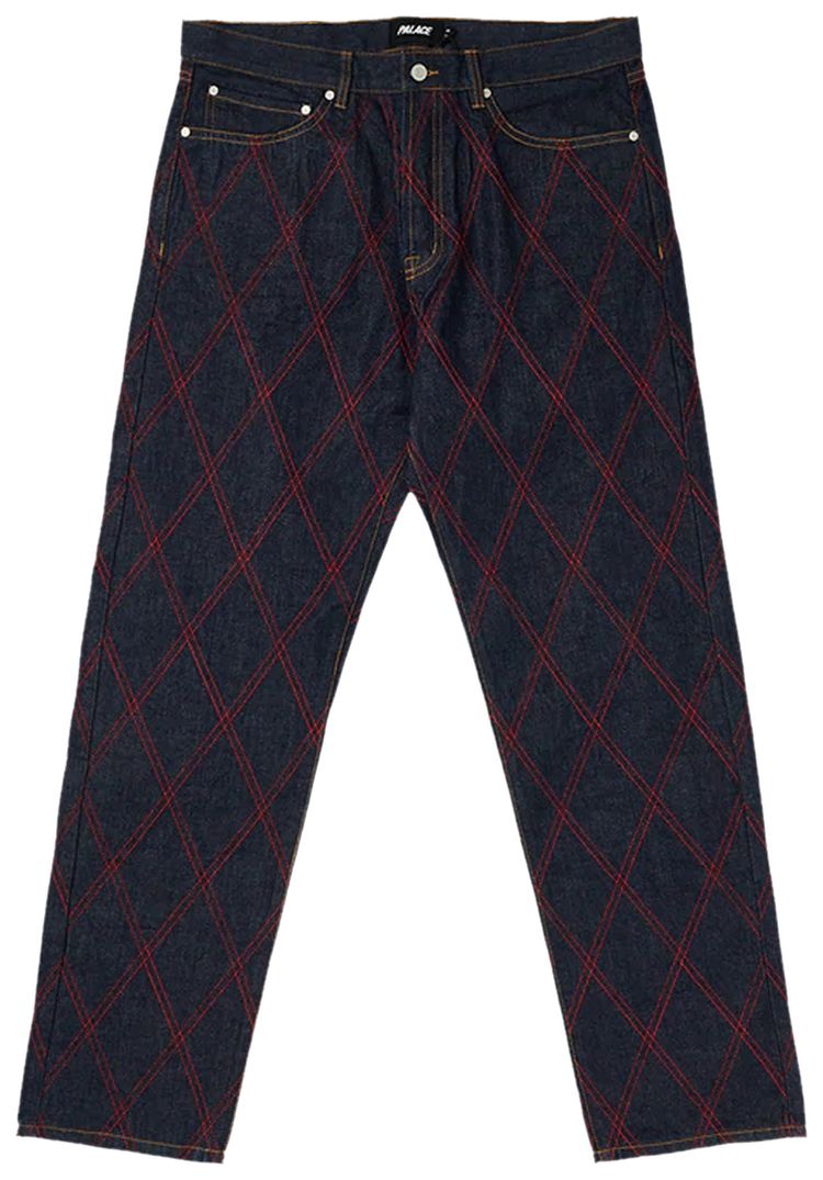 Palace Diamond Stitch Jean Indigo