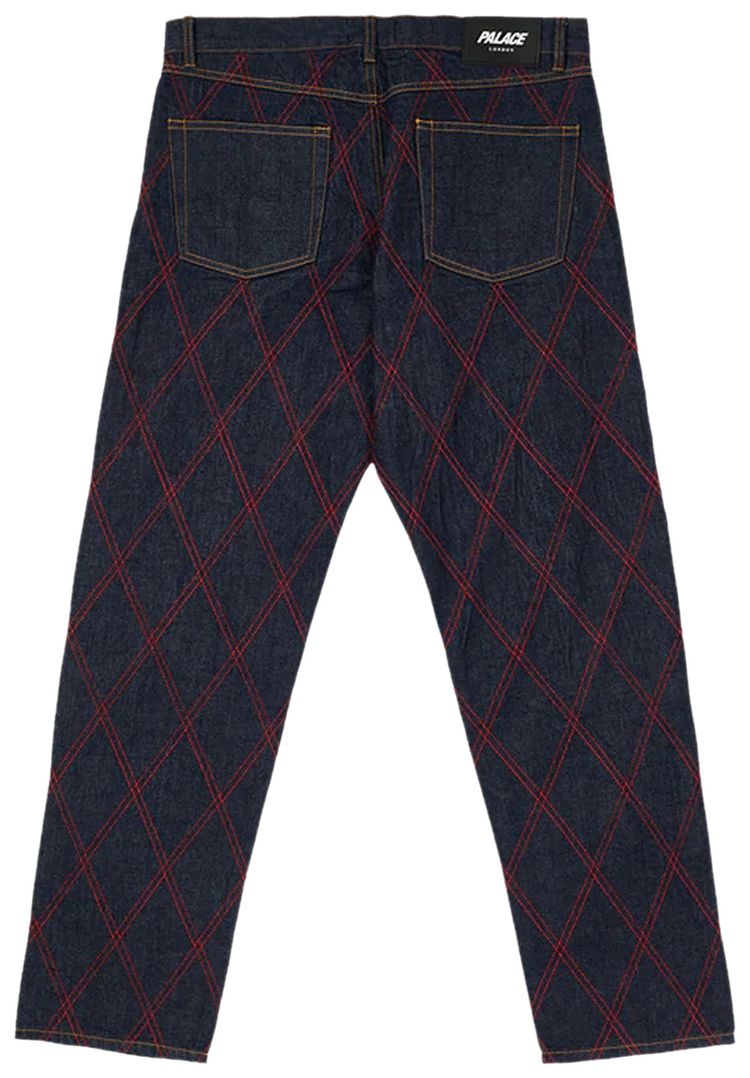 Palace Diamond Stitch Jean Indigo