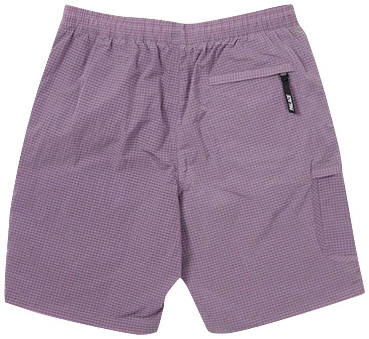 Palace Cripstop Grid Shorts Purple