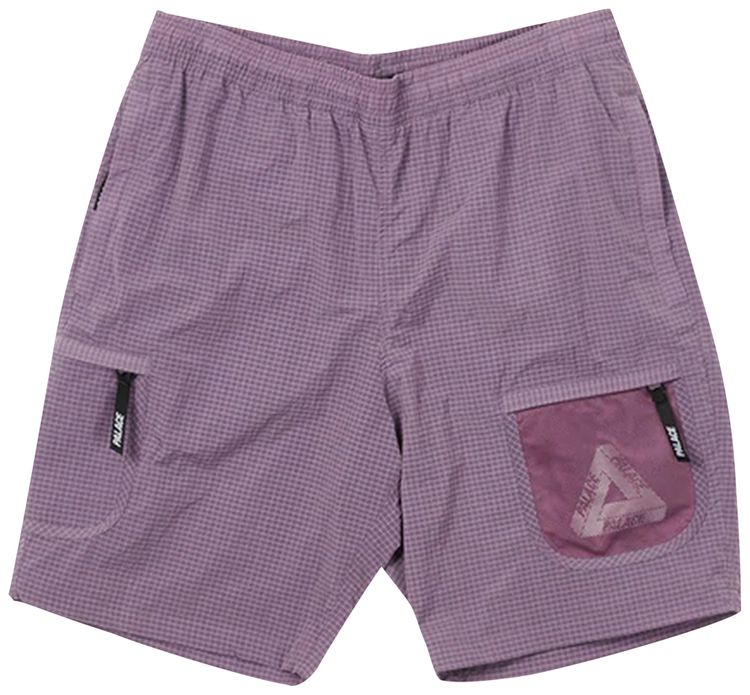 Palace Cripstop Grid Shorts Purple