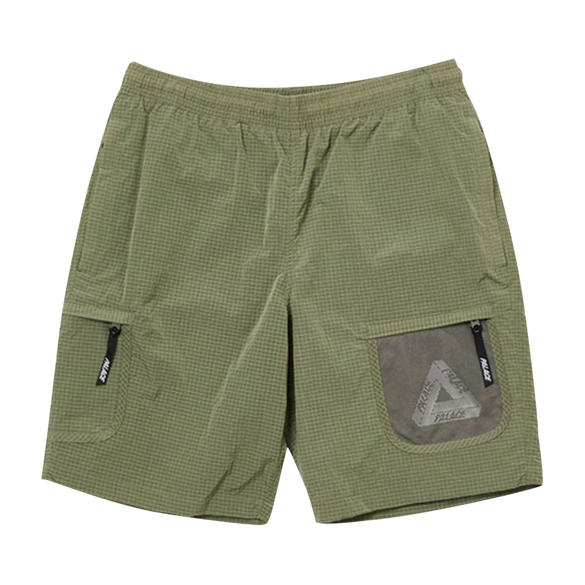 Buy Palace Cripstop Grid Shorts 'Olive' - P22ST163 | GOAT