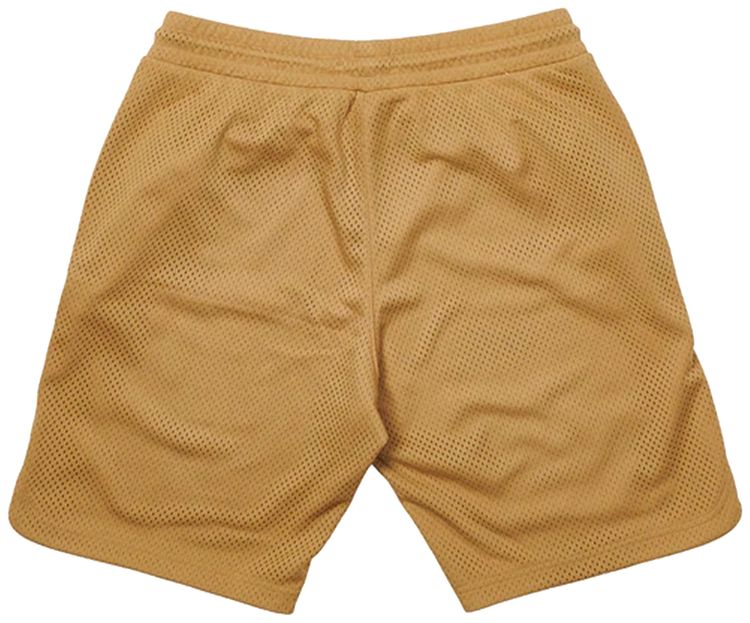 Palace Lowercase Font Shorts Gold