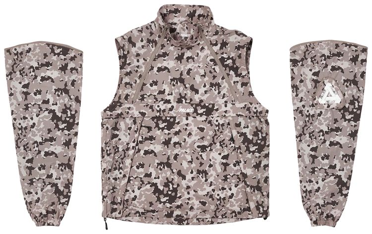 Palace Zip Off Gilet Jacket Urban Camo