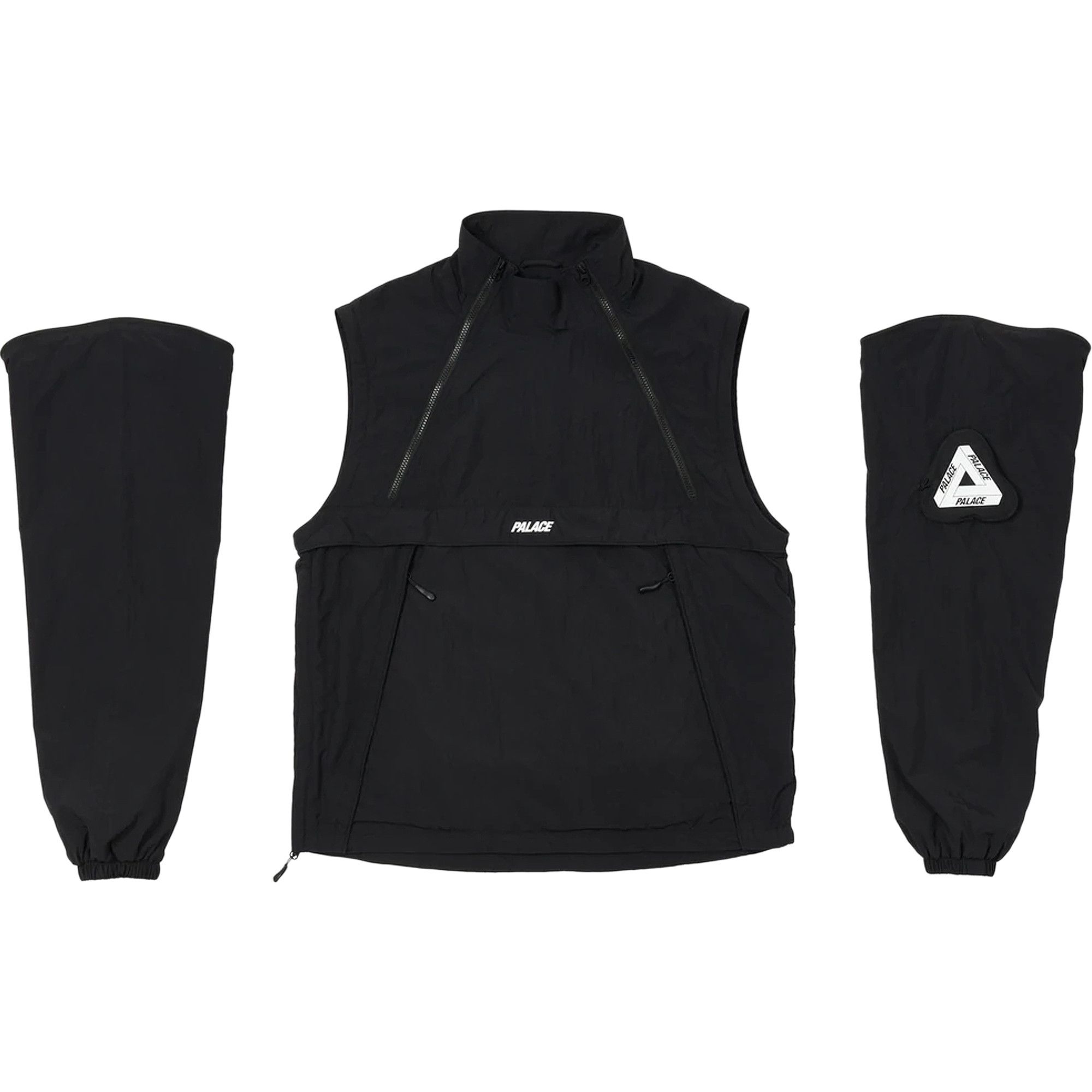 Buy Palace Zip Off Gilet Jacket 'Black' - P22JK077 | GOAT CA