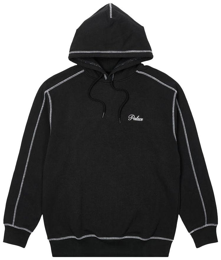 Palace Chain Stitch Hood Black