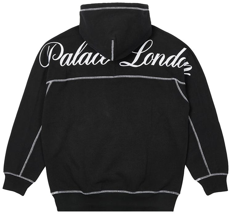 Palace Chain Stitch Hood Black