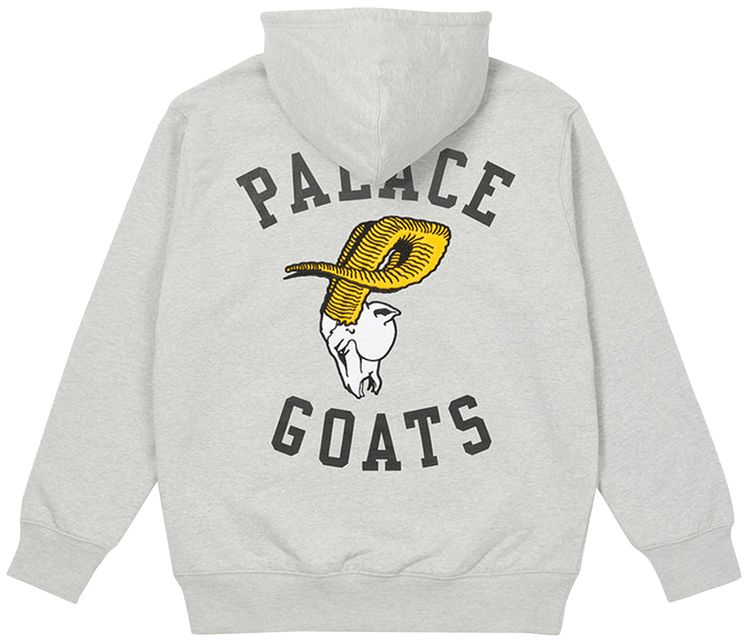 Palace Goats Hood Grey Marl