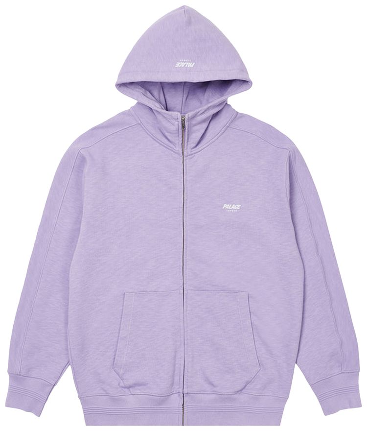 Palace Slub Zig Zag Zip Hood Violet