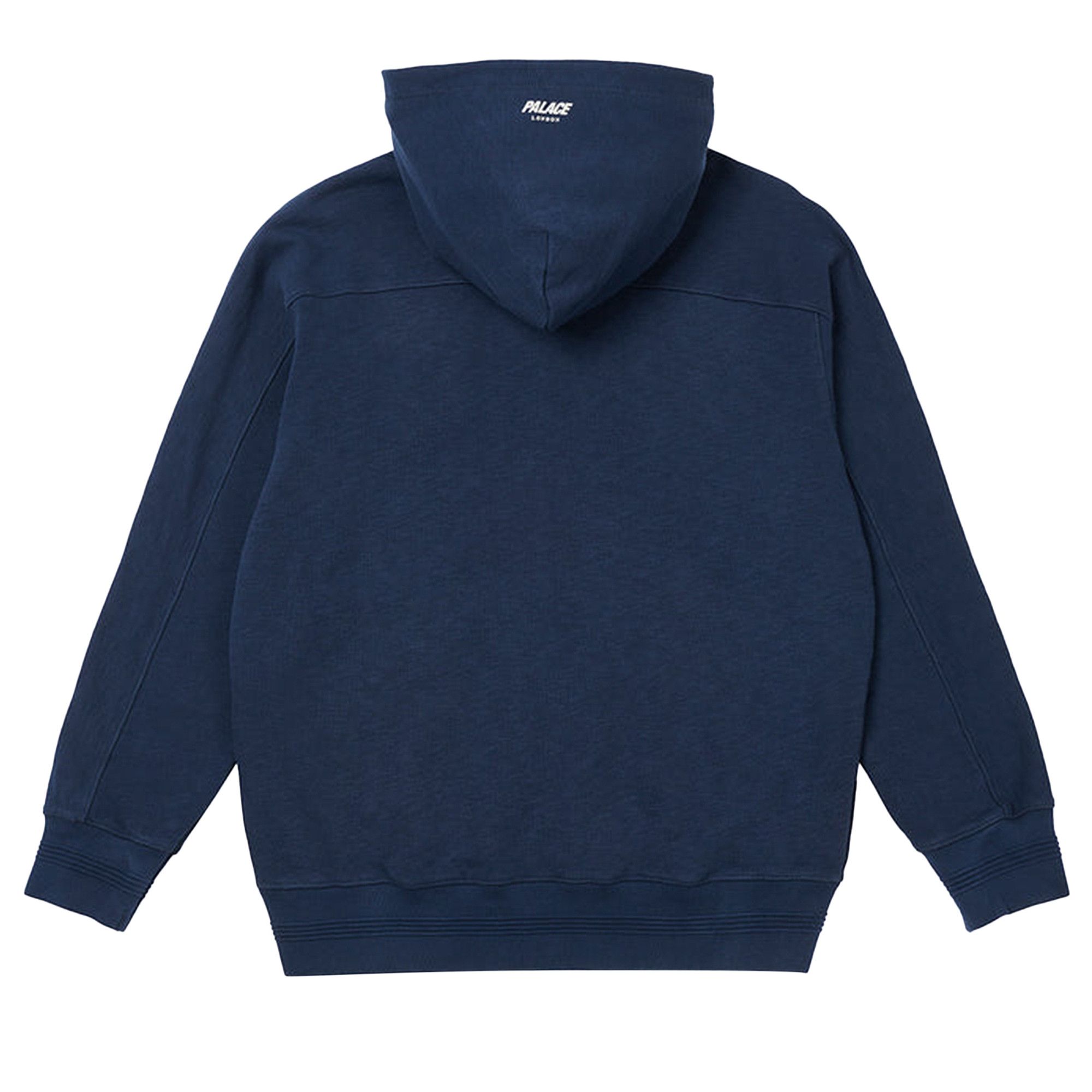 Buy Palace Slub Zig Zag Zip Hood 'Navy' - P22CS221 | GOAT