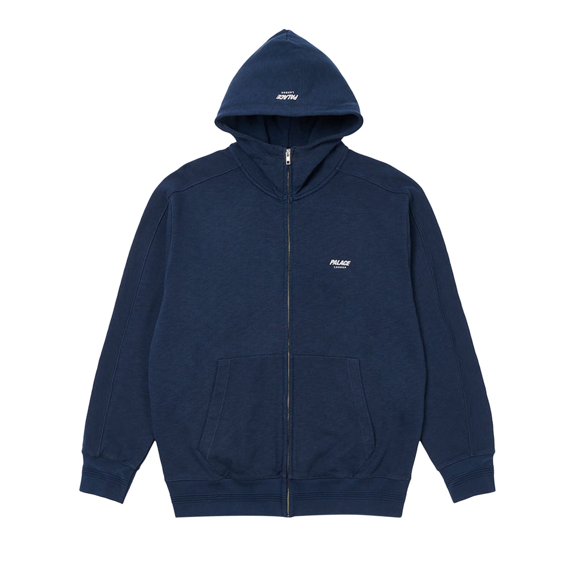 Buy Palace Slub Zig Zag Zip Hood 'Navy' - P22CS221 | GOAT IT