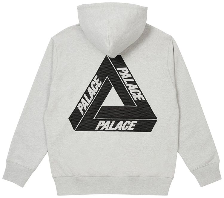 Palace Tri Mesh Hood Grey Marl