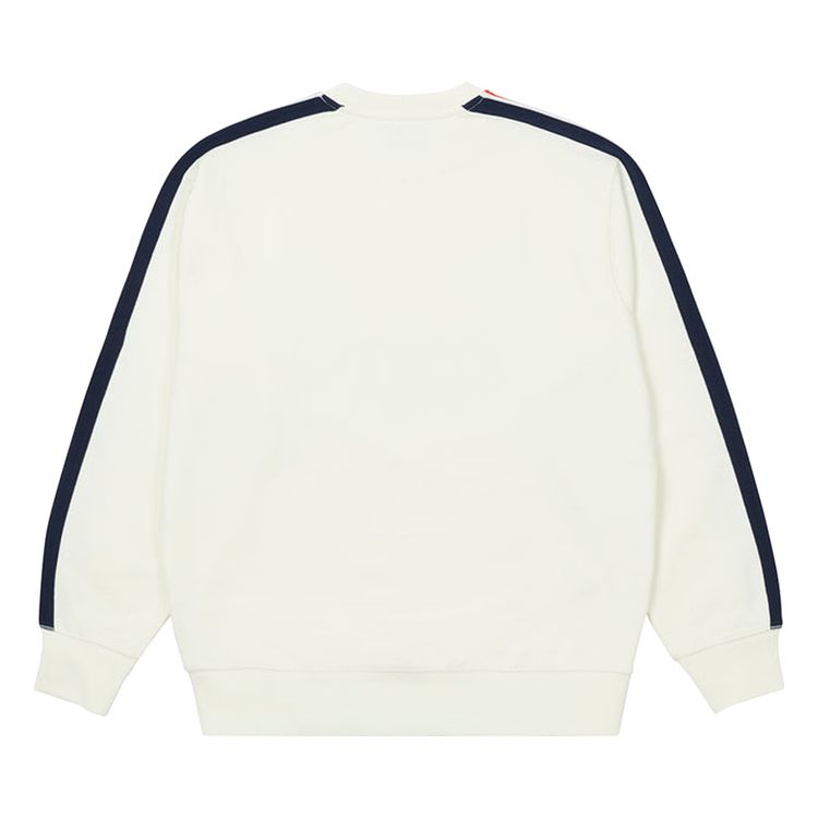 Palace Flag Stripe Crew White