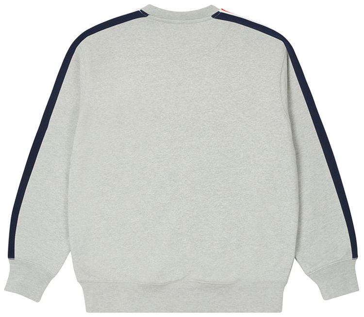 Palace Flag Stripe Crew Grey Marl