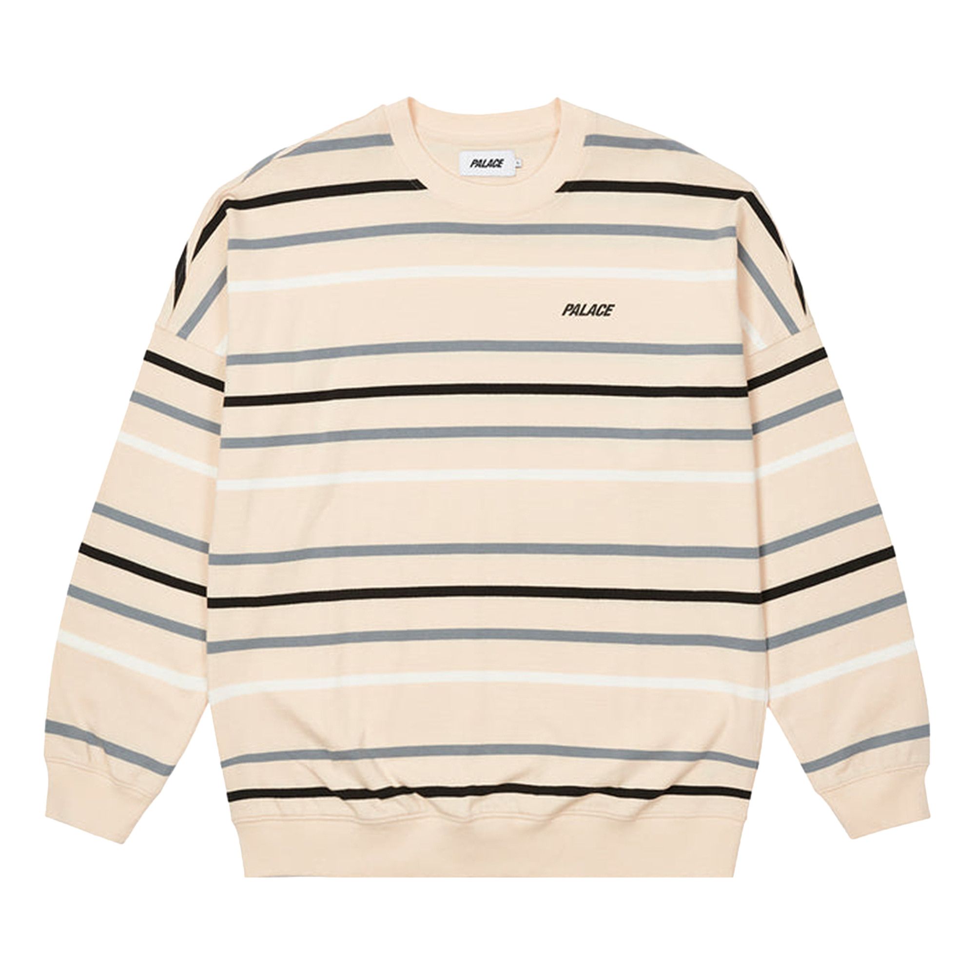 palace stripe crew neck