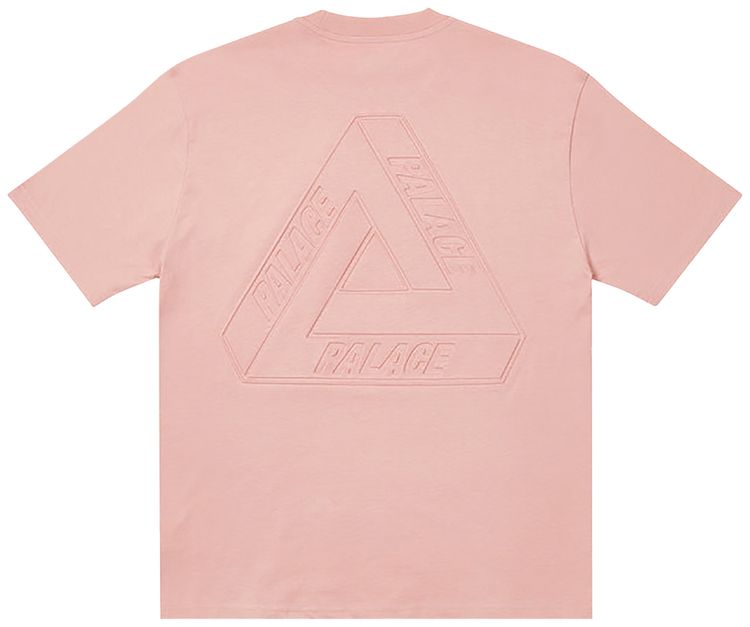Palace Tri Ferg Embossed T Shirt Pink