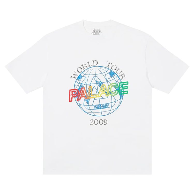 Palace World Tour T Shirt White
