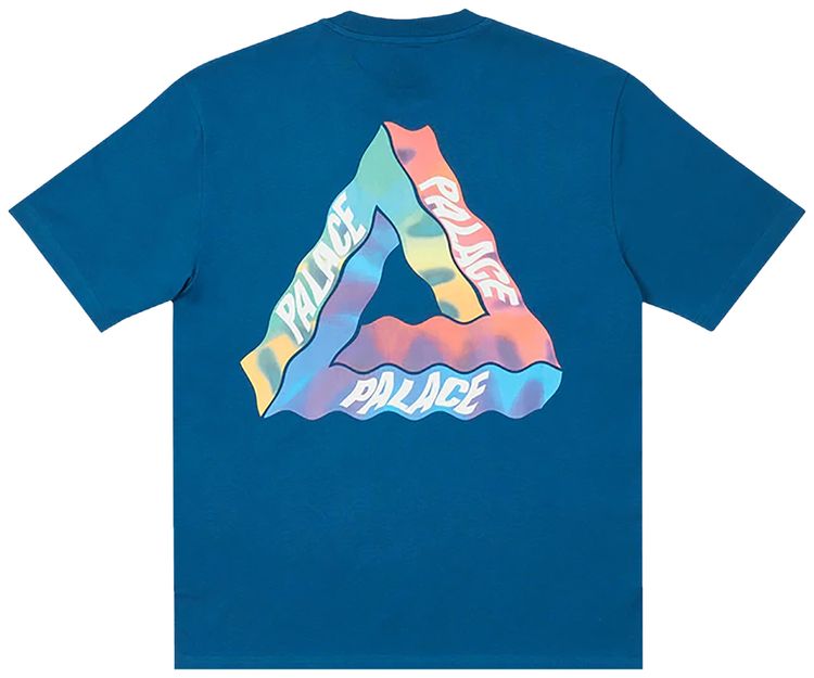 Palace Tri Visions T Shirt Blue
