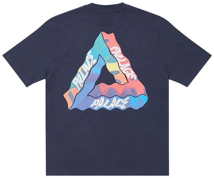 Palace Tri Visions T Shirt Navy