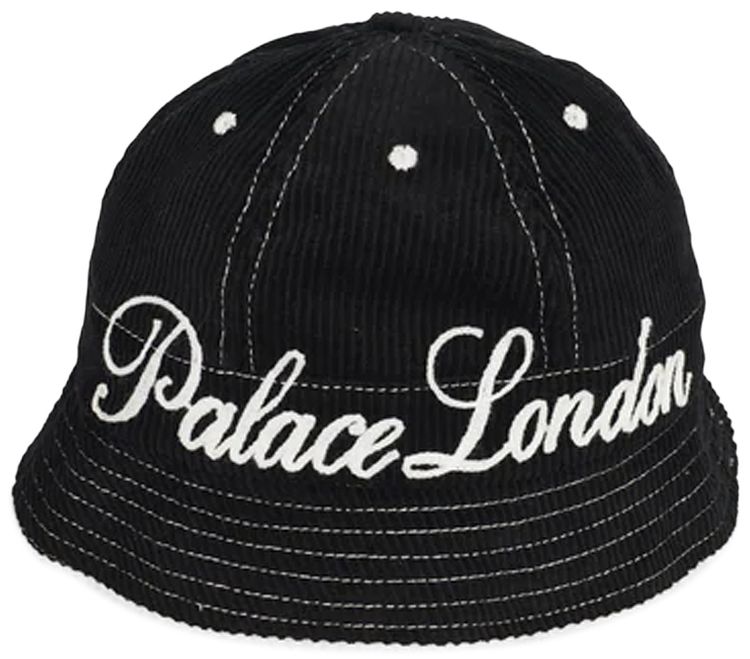 Palace Chain Stitch Bell Bucket Hat Black