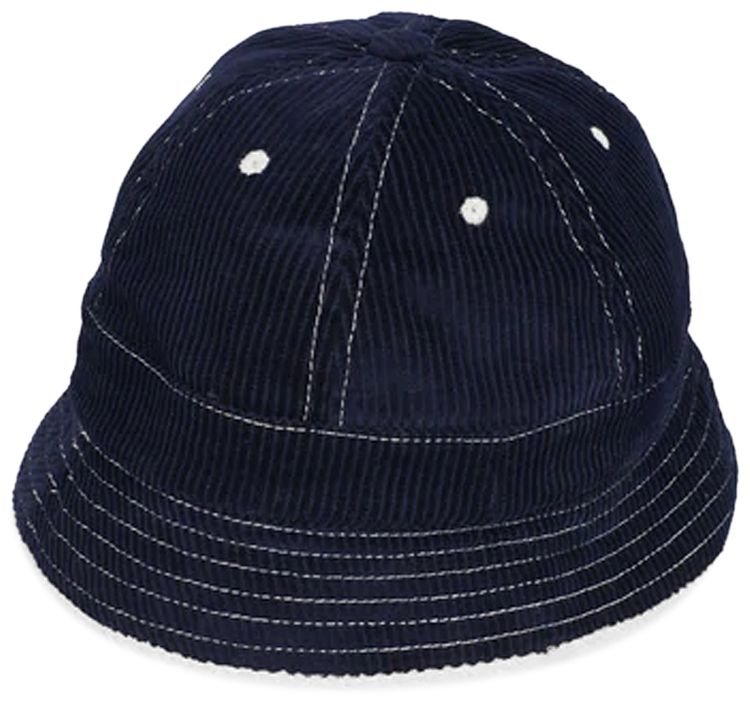Palace Chain Stitch Bell Bucket Hat Navy