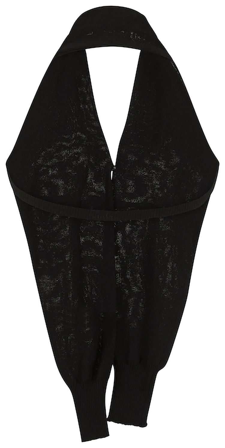 Kiko Kostadinov Baird Sleeve Halter Top Onyx