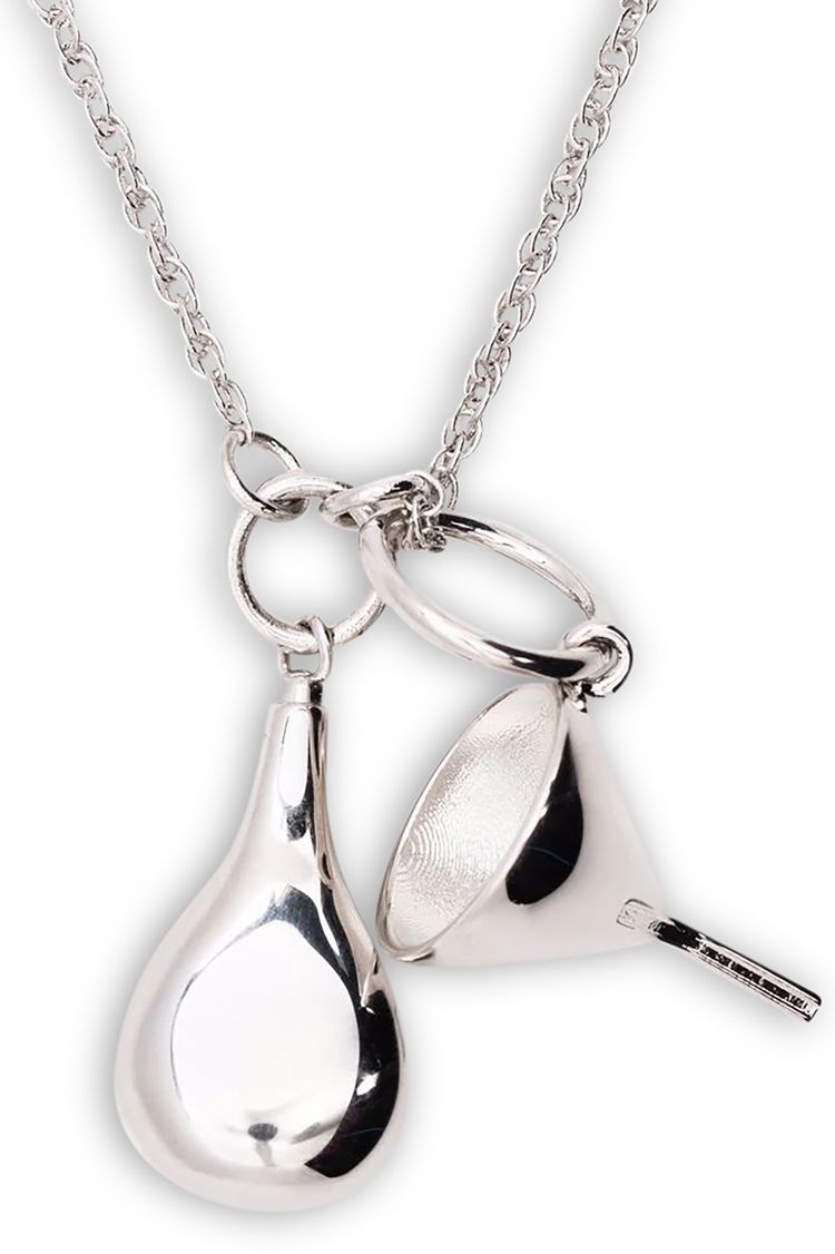 Lemaire Perfume Bottle Pendant Silver