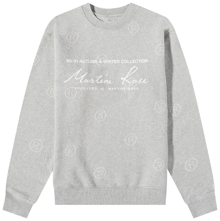 Martine Rose Classic Crewneck Grey Marl