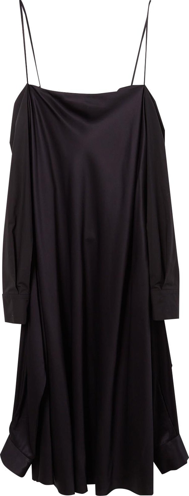 MM6 Maison Margiela Sleeve Wrap Dress 'Black'
