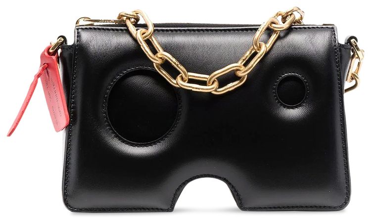 Off White Burrow Zipped Pouch Black