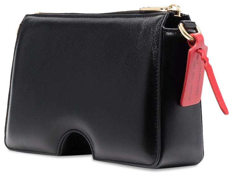 Off White Burrow Zipped Pouch Black