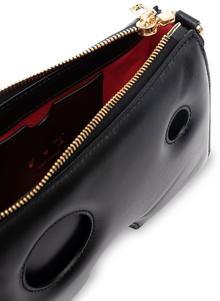 Off White Burrow Zipped Pouch Black