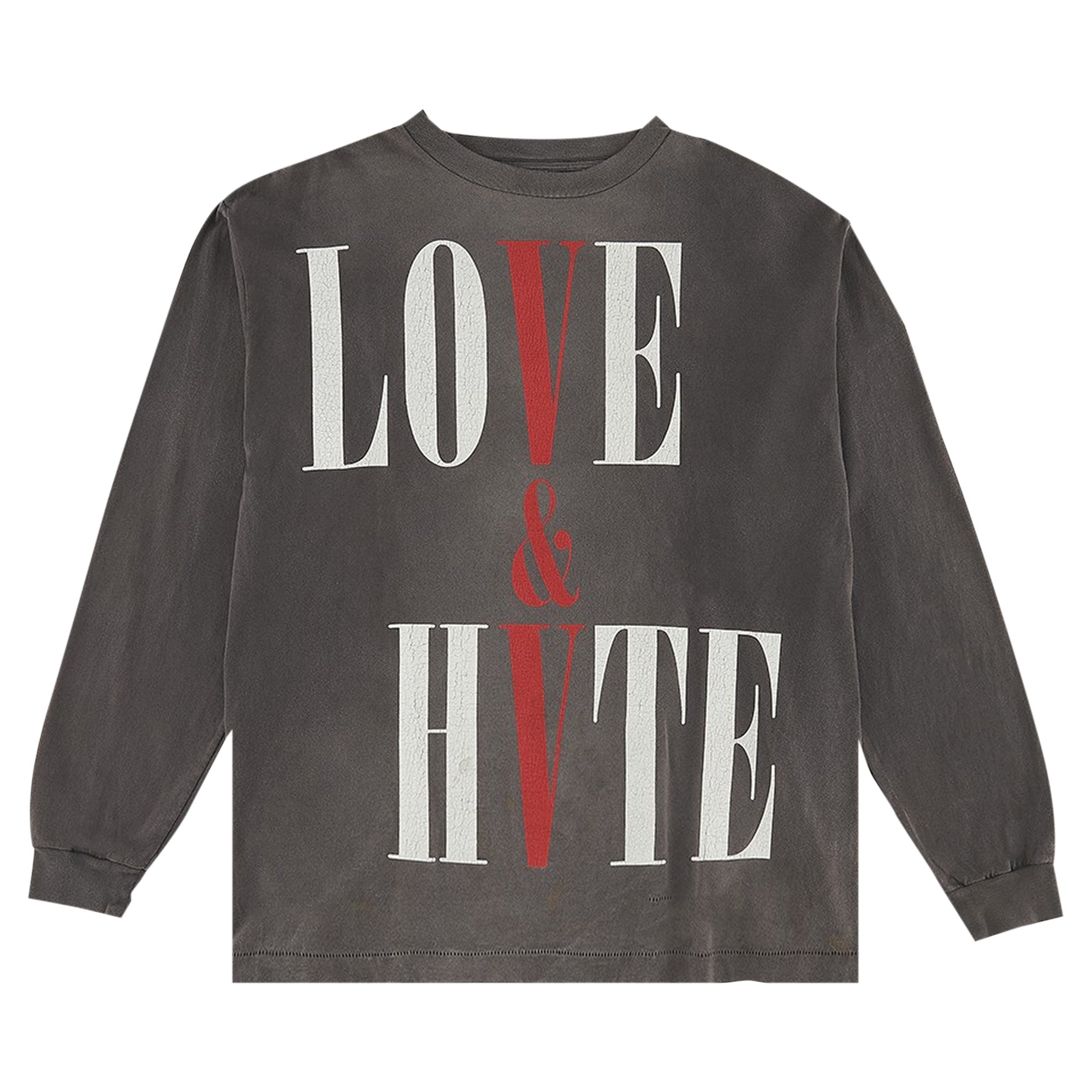 Saint Michael x Vlone Love And Hate Long-Sleeve T-Shirt 'Black'