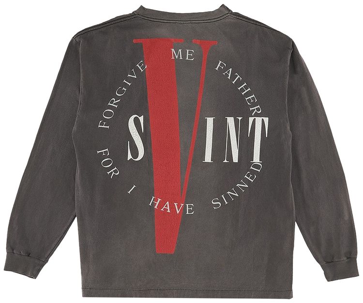 Saint Michael x Vlone Love And Hate Long Sleeve T Shirt Black