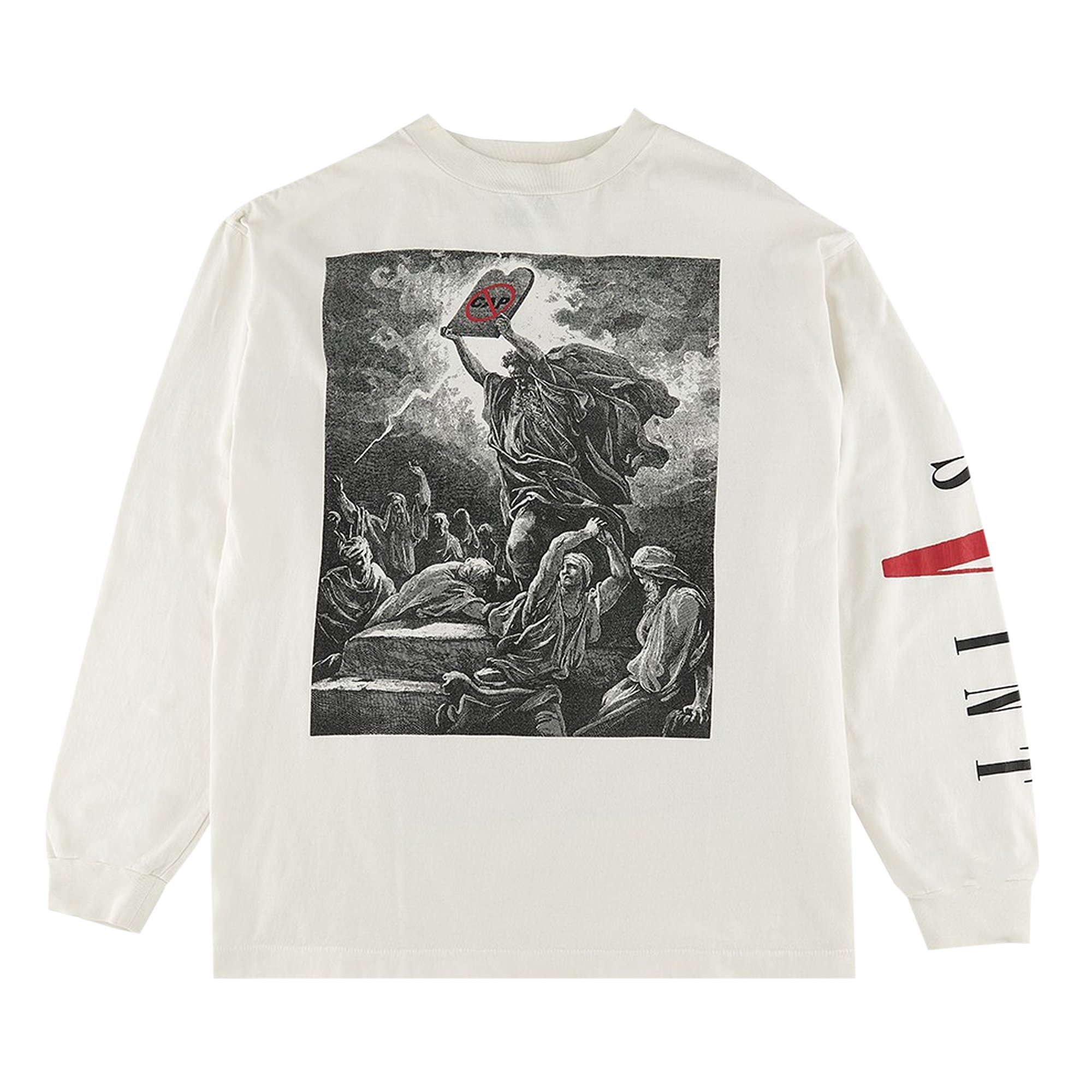 Saint Michael x Vlone Ban Cap Long-Sleeve T-Shirt 'White'
