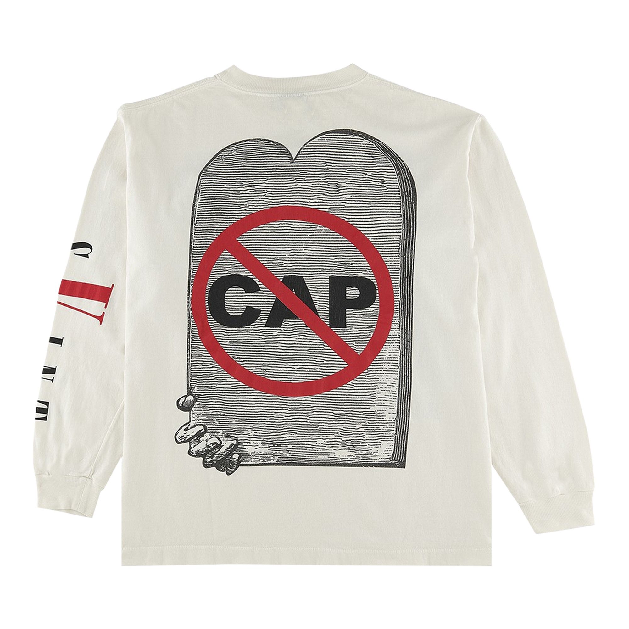 Buy SAINT Mxxxxxx x Vlone Ban Cap Long-Sleeve T-Shirt 'White' - SM