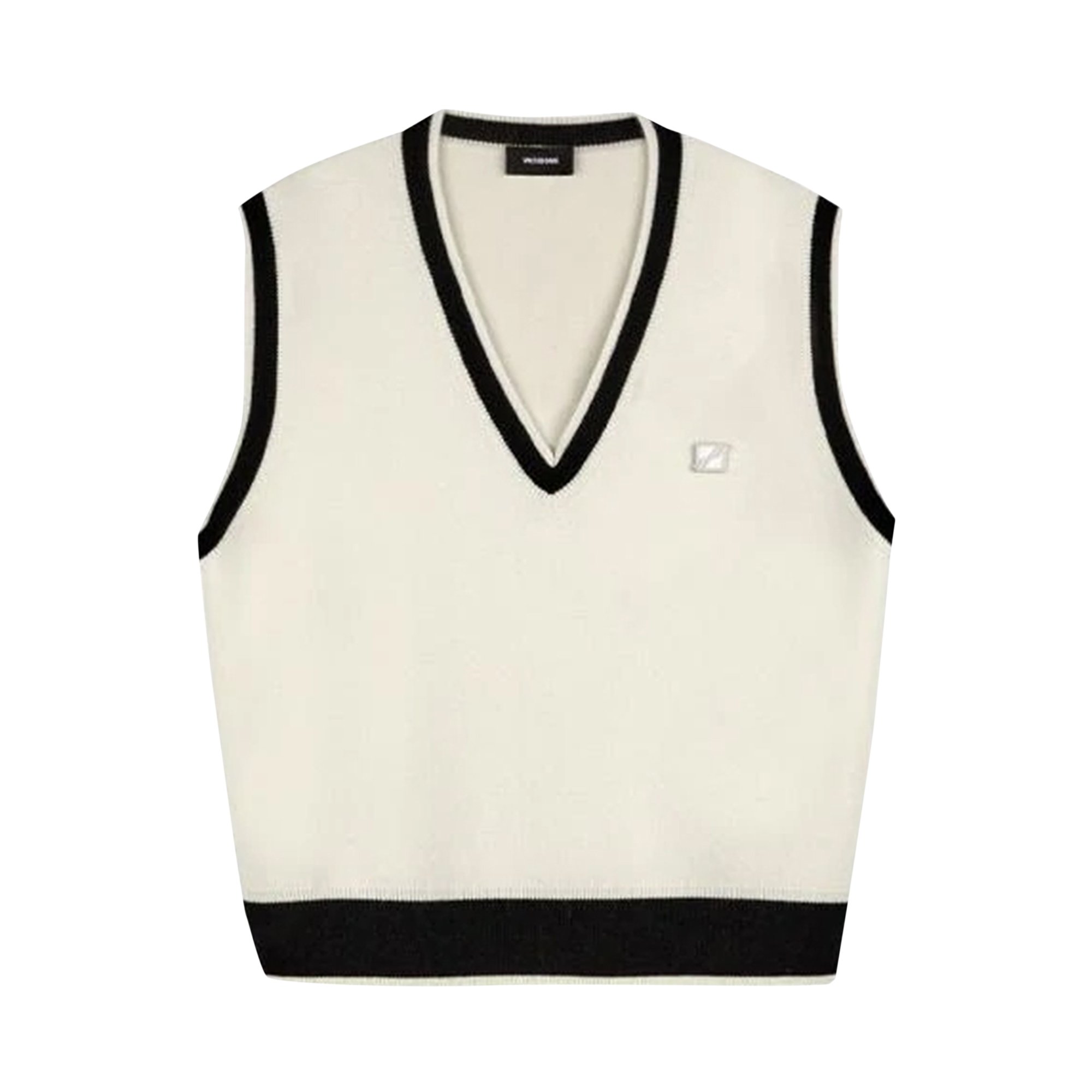 we11done ベストIVORY LOGO OVERSIZED VEST-