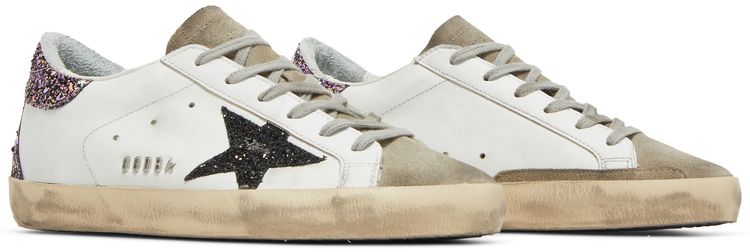 Golden Goose Wmns Superstar White Black Glitter