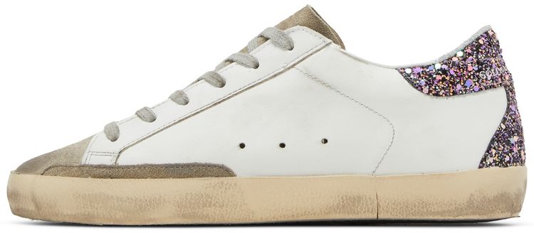 Golden Goose Wmns Superstar White Black Glitter