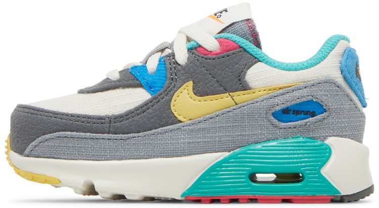 Nike Air Max 90 Leather TD Air Sprung   Iron Grey