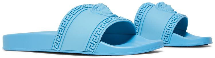 Versace Palazzo Medusa Pool Slide Blue