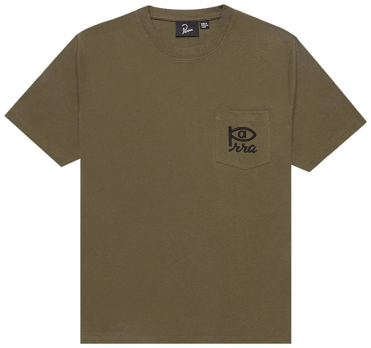 Parra Weird Eye Logo T Shirt Olive
