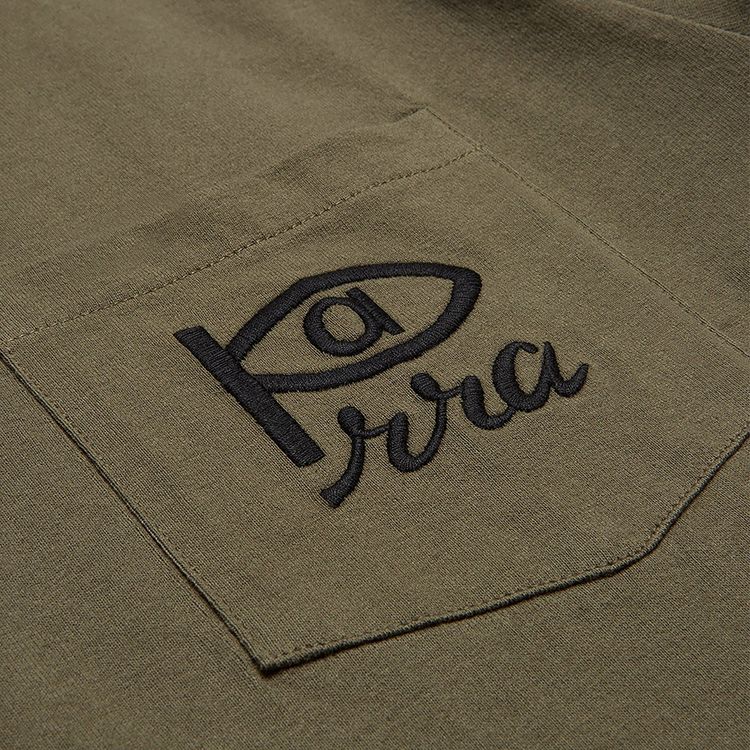 Parra Weird Eye Logo T Shirt Olive