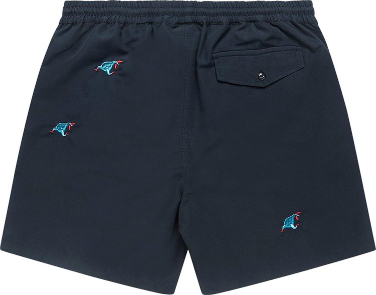 Parra Running Pear Swim Shorts Navy Blue