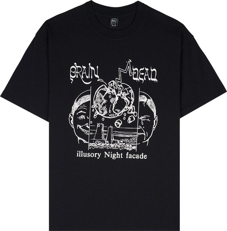 Brain Dead Night Facade T-Shirt 'Black'