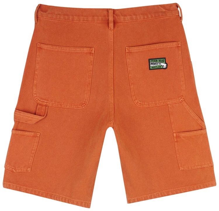 Brain Dead Washed Hard WareSoft Wear Carpenter Short Burnt Orange