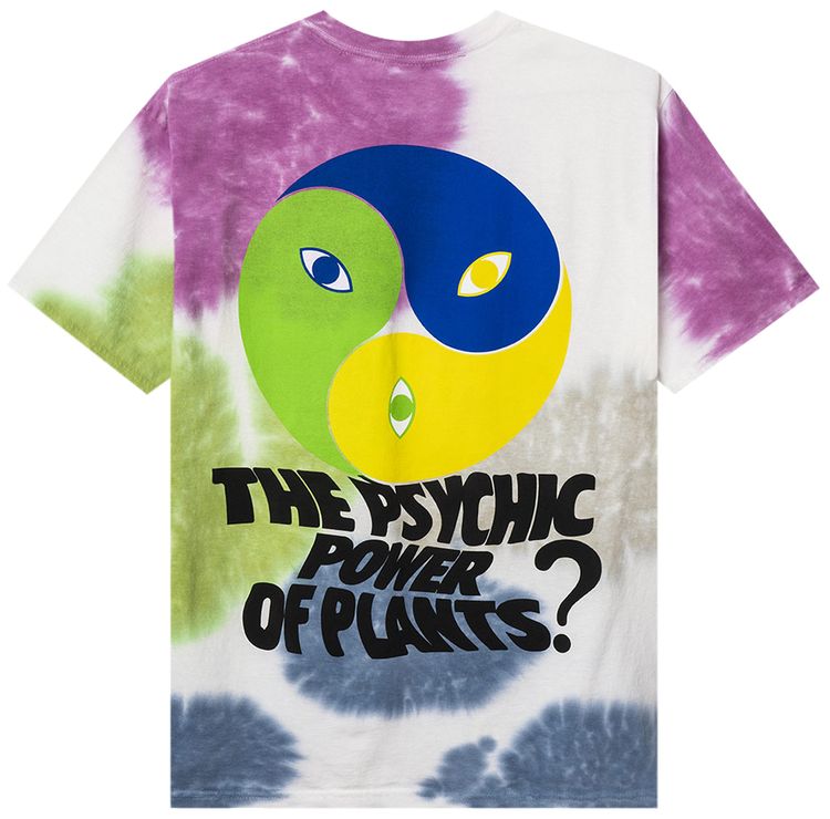 Real Bad Man Psychic Plant Tie Dye Short Sleeve Shirt Pink Tie Dye