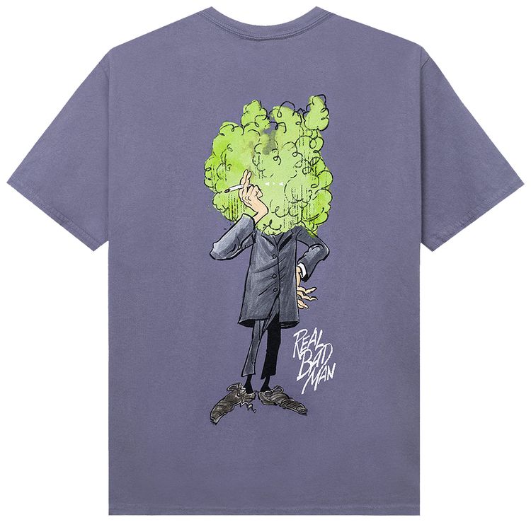 Real Bad Man Smoke Screen Short Sleeve Tee Disco Purple